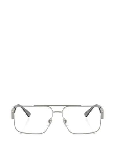 Versace Pilot-frame Glasses In Silver