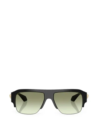 Versace Pilot-frame Sunglasses In Green