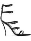 Versace Pin-points Sandals In Black