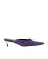 Versace Pin-point 50mm Mules In Blue
