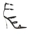Versace Pin-points Sandals In Black