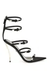 Versace Pin-points Sandals In Black