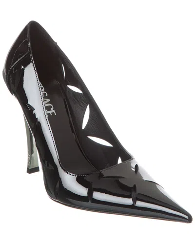Versace Pin-point Patent Pump In Black