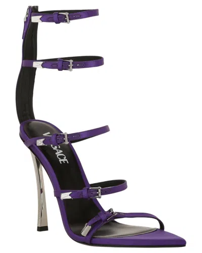 Versace Pin-point Sandal In Purple