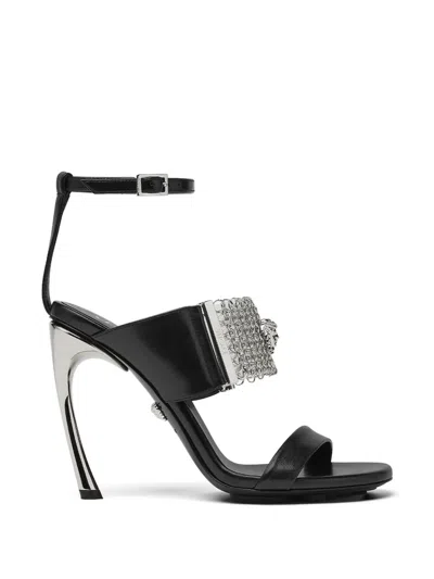 Versace Pincer Sandals 105 Mm In Black