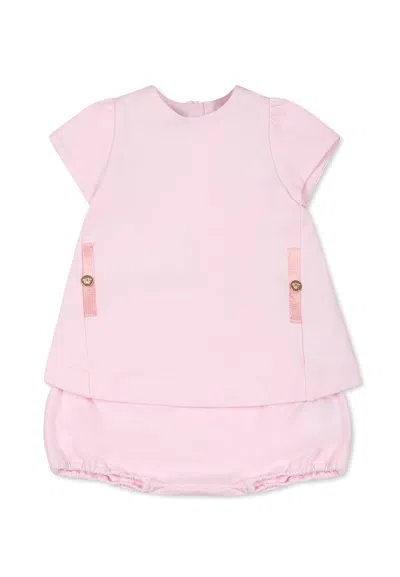 Versace Pink Birth Set For Baby Girl With Medusa