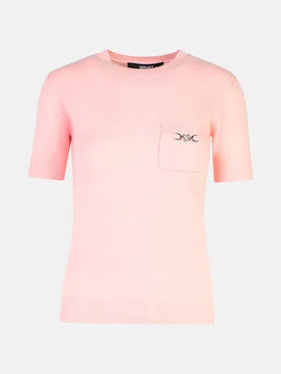 Versace Pink Cashmere Blend Sweater