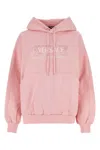 Versace Pink Cotton Sweatshirt In Pink