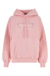 Versace Woman Sweatshirt Pink Size 8 Cotton In Palepink