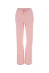 Versace Pink Wool Blend Flared Leg Pant In Pink