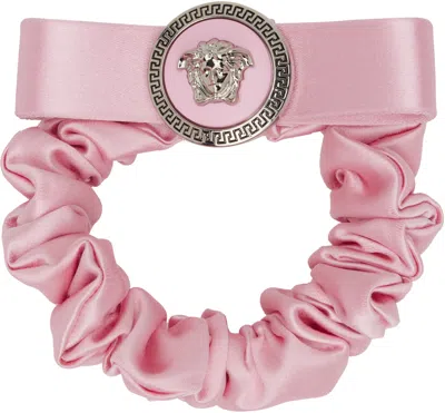 Versace Pink Gianni Ribbon Scrunchie