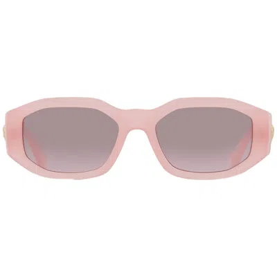 Versace Pink Gradient Grey Flash Geometric Unisex Sunglasses Ve4361 539258 53