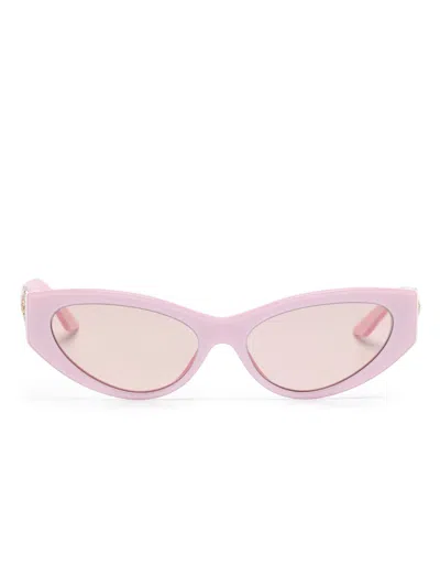 Versace Medusa-plaque Cat-eye Sunglasses In Pink