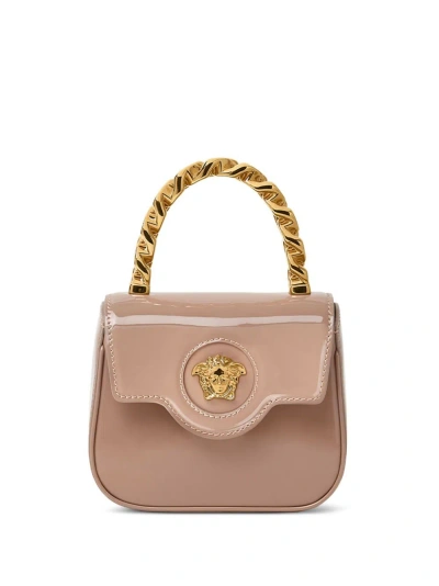 Versace Pink La Medusa Leather Mini Bag