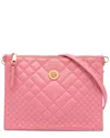 Versace Pink Leather Quilted Medusa Crossbody (authentic Pre-loved)