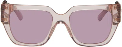 Versace Pink Medusa Chain Sunglasses