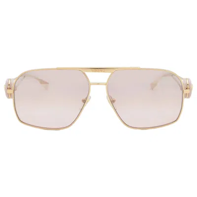 Versace Geometric Frame Sunglasses In Pink
