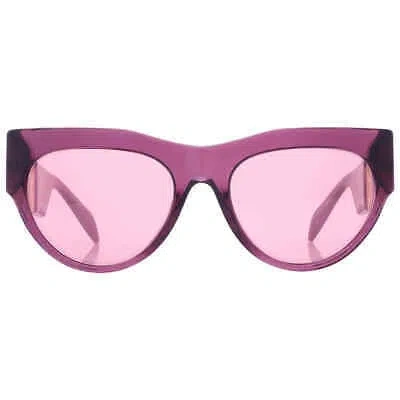 Pre-owned Versace Pink Mirrored Cat Eye Ladies Sunglasses Ve4440u 5263a4 56 Ve4440u 5263a4