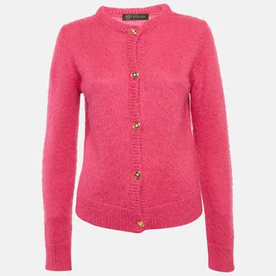 Versace Pink Mohair Blend Cardigan