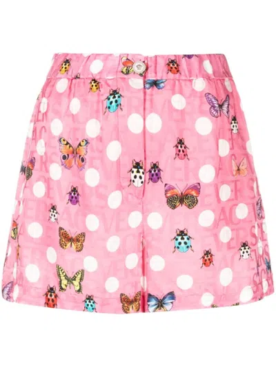 VERSACE PINK PRINTED SHORTS