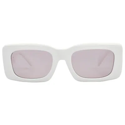 Versace Pink Rectangular Ladies Sunglasses Ve4444u 314/5 54 In Metallic