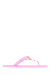 Versace Pink Rubber Thong Sandals