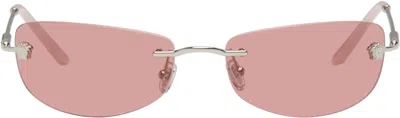 Versace Pink Runway Sunglasses In Multi