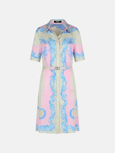 Versace Pink Silk Dress