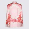 Versace Women Shirt Baroque Sea In Multicolour