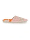 Versace Barocco De La Mer Bath Slippers In Pink
