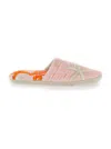 Versace Barocco De La Mer Bath Slippers In Pink