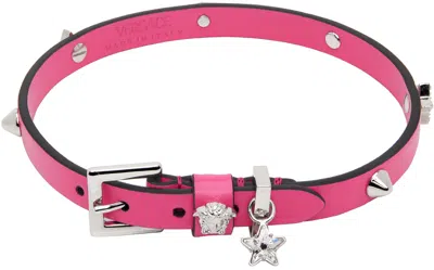 Versace Pink Medusa Choker Necklace