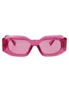 Versace Pink Transparent Nylon Sunglasses