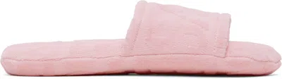 Versace Pink '' Allover Slippers In 5p410-pink+pink