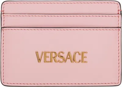 Versace Pink '' Tag Card Holder