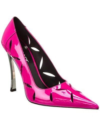 Versace Pin-point Patent Pump In Pink