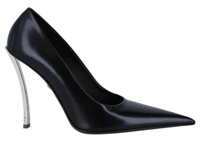 Pre-owned Versace Pinpoint Pumps (women's) Sneakers In Black