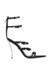 Versace Pin-point Sandal In Black