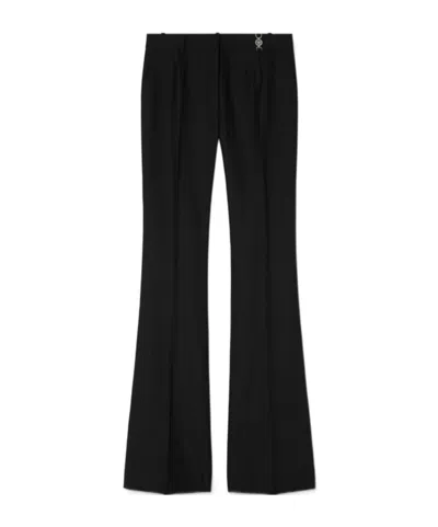 VERSACE PINSTRIPE-FLARED TROUSERS