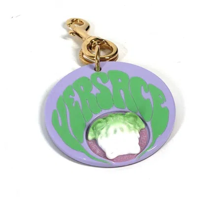 Pre-owned Versace Plastic Keyring () In Multi
