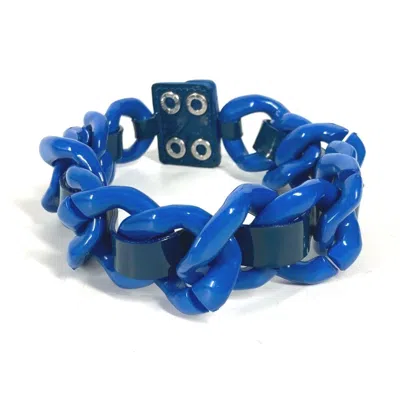 Pre-owned Versace Plastic Necklace () In Blue