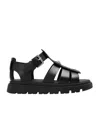 Versace Platform Sandals In Black