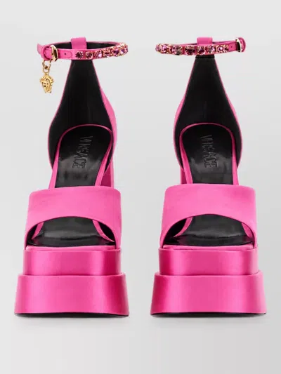 Versace Platform Sandals In Pink