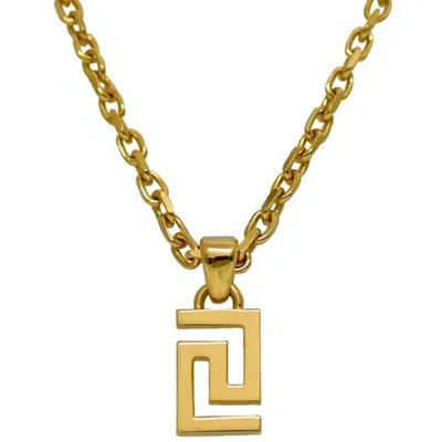 Pre-owned Versace Plating Necklace () In Gold