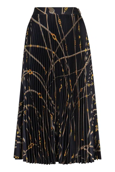 Versace Pleated Midi Skirt