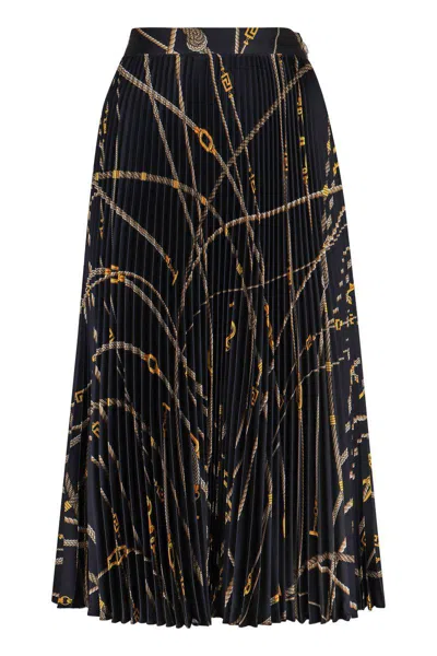 VERSACE VERSACE PLEATED MIDI SKIRT