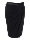 Versace Skirt Responsible Stretch Crepe Jersey In Black