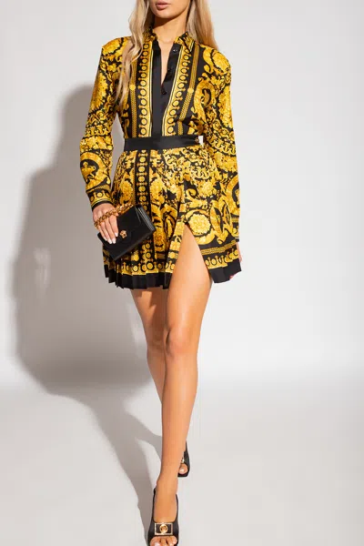 VERSACE VERSACE PLEATED SKIRT
