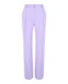 Versace Pleated Wide Leg Pants In Purple