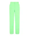 Versace Pleated Wide Leg Pants In Green